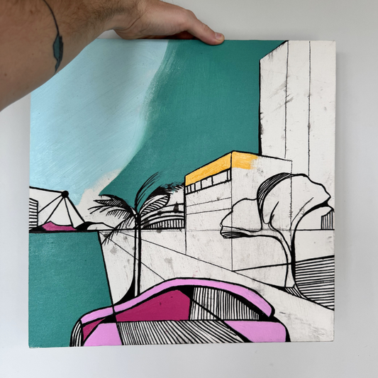 Rainy Recife | Original canvas | 40cm x 40cm