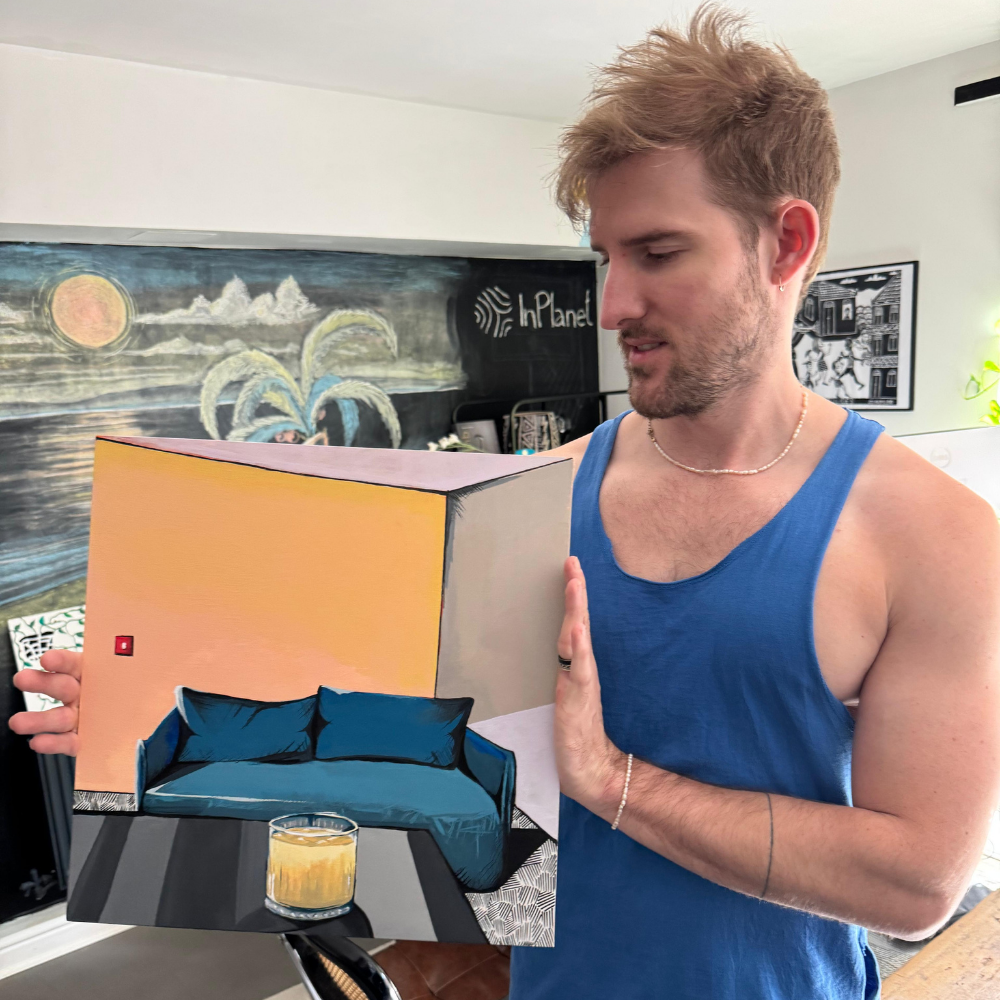 Mimosa | 40cm x 40cm