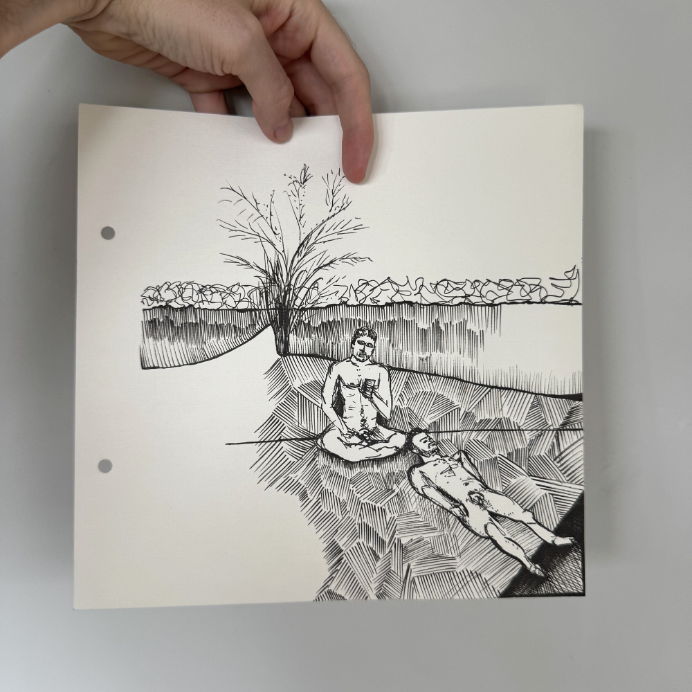 Hackney Marshes | Original, artistic nudity | 25cm x 25cm