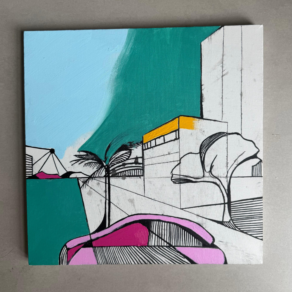 Rainy Recife | Original canvas | 40cm x 40cm